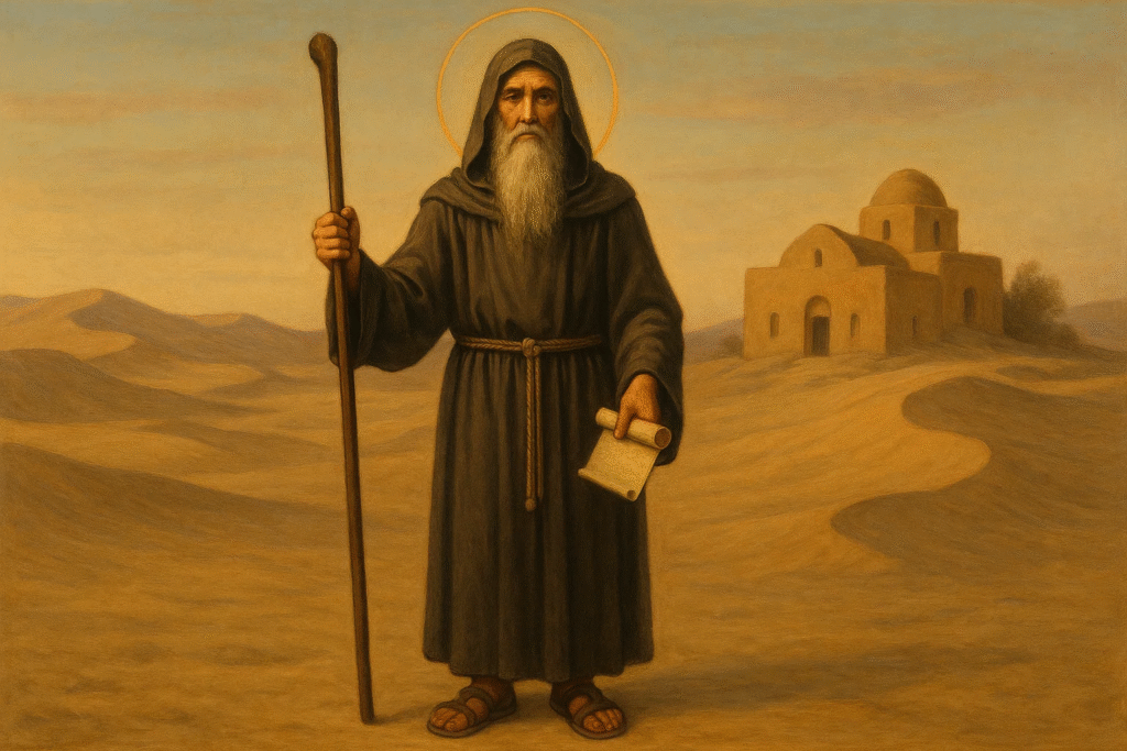 Santo do dia 09 de maio - São Pacómio - Fundador do cenobitismo